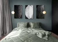 comfy-bedroom-with-pendant-lights